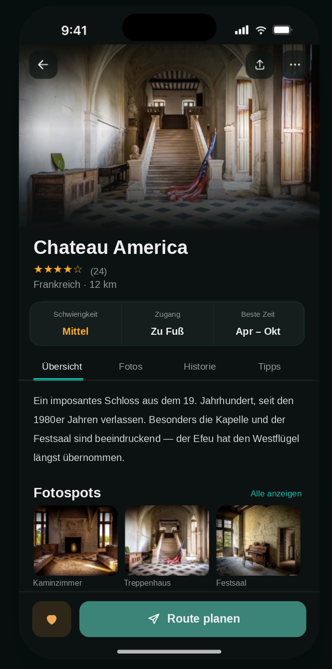 Chateau America in UBX Planner
