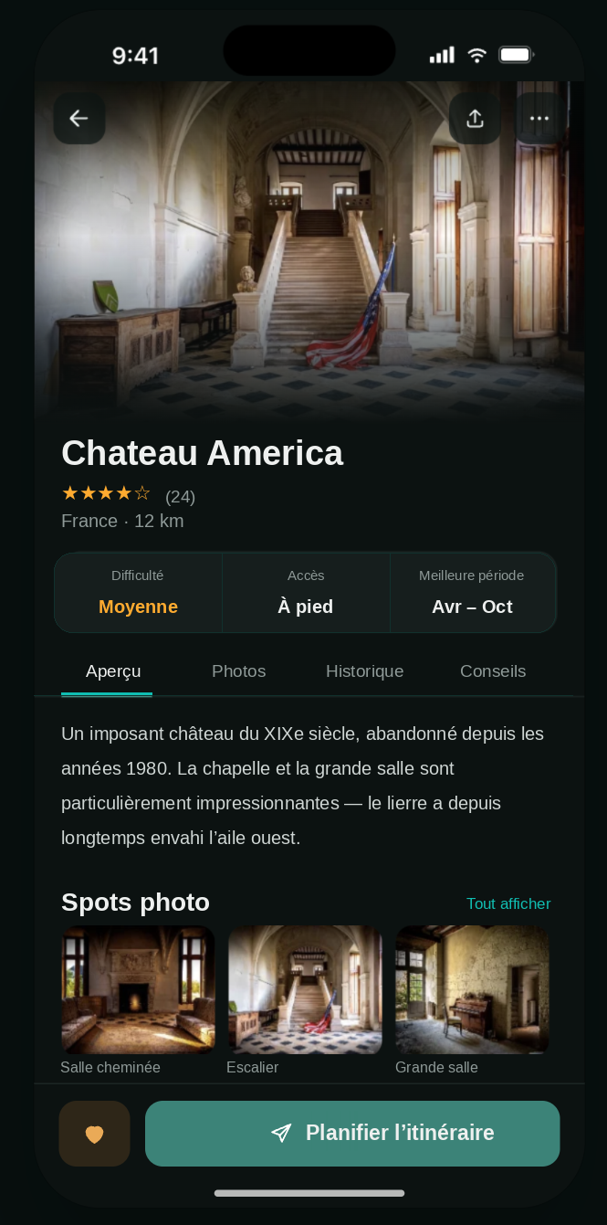 Chateau America in UBX Planner