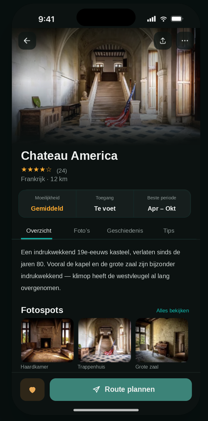 Chateau America in UBX Planner