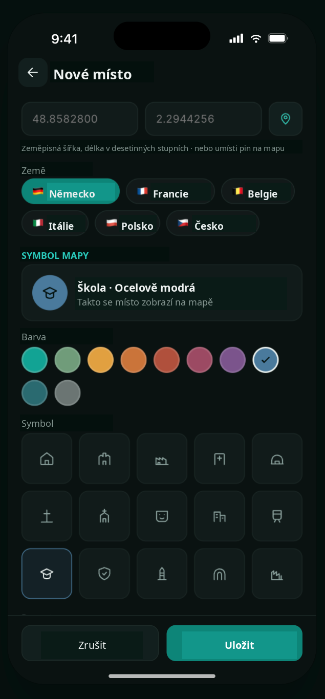 UBX Planner app screenshot