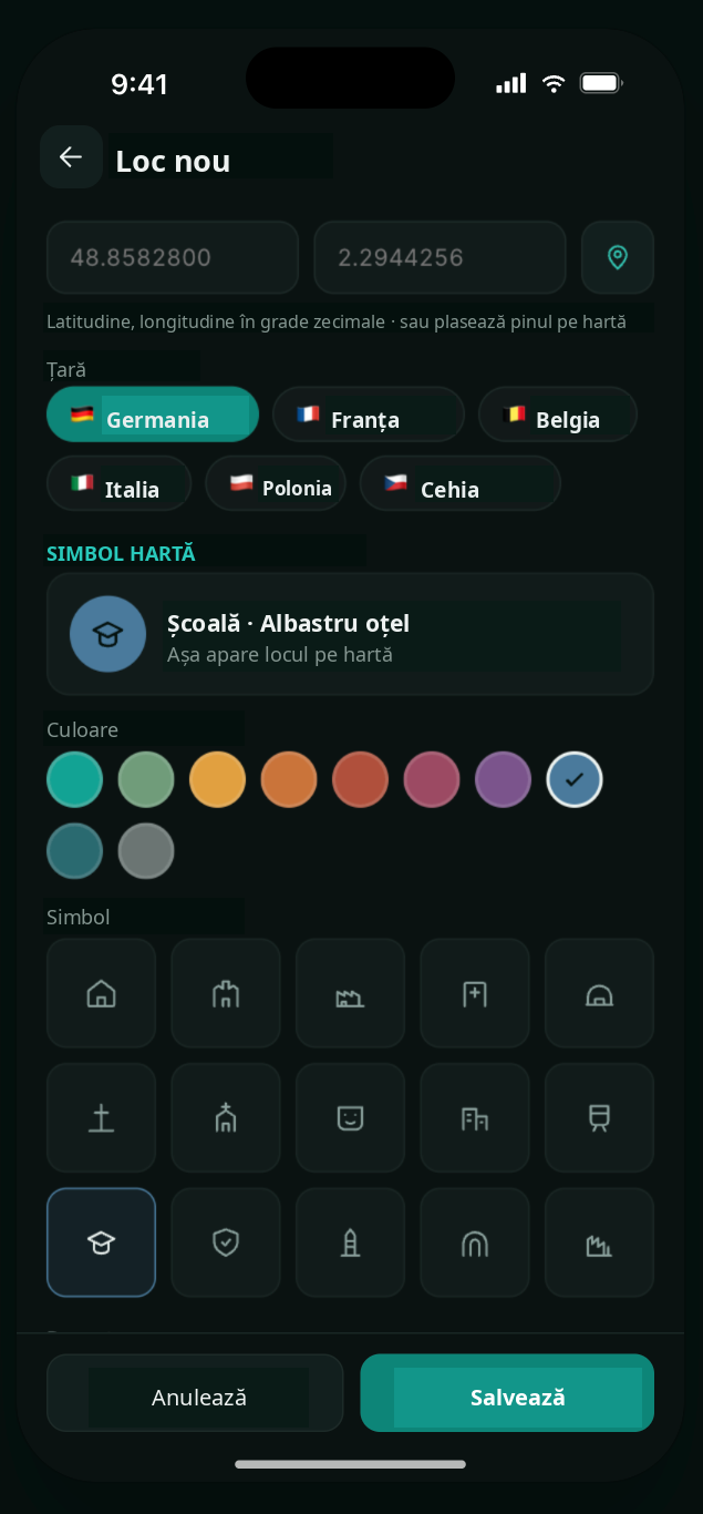 UBX Planner app screenshot