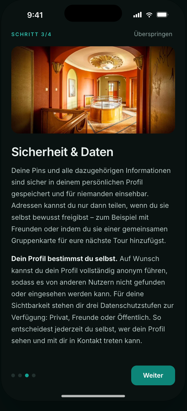 UBX Planner App-Screenshot