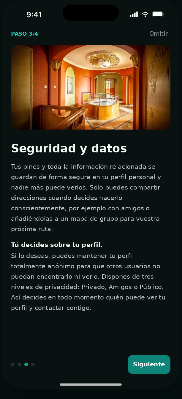 Captura de la app UBX Planner