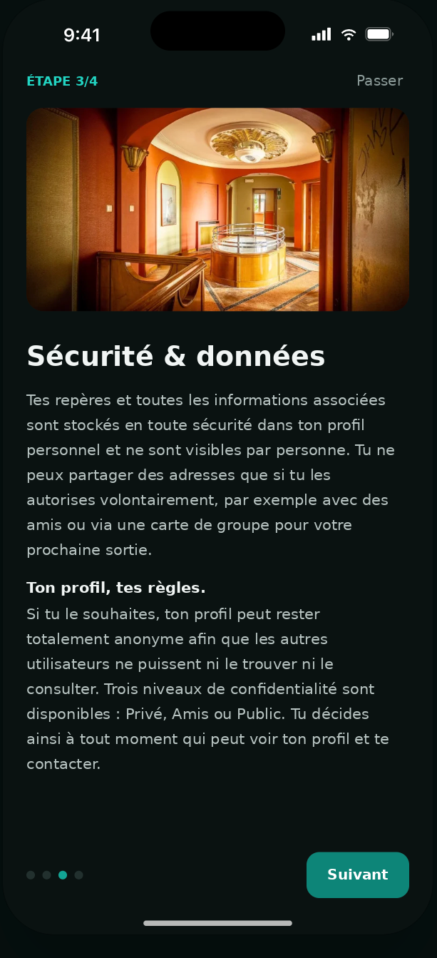 Capture d’écran de l’app UBX Planner